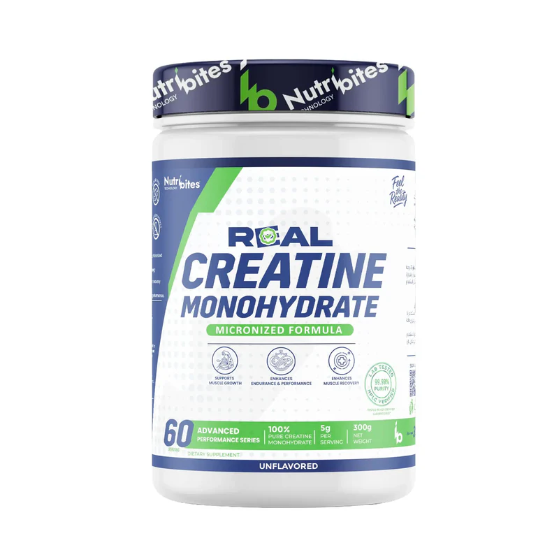 Nutribites Real Creatine Monohydrate-60Serv-300g