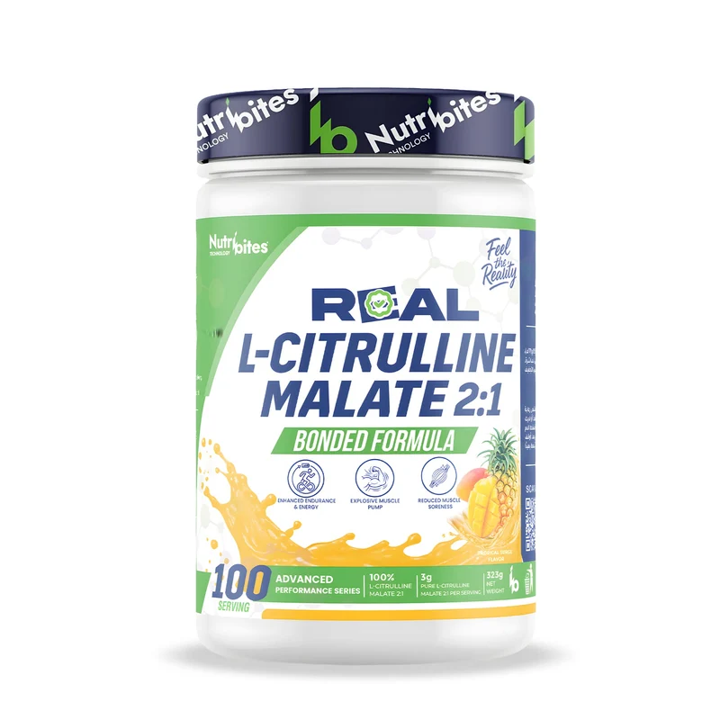 Nutribites Real L-Citrulline Malate 2:1-100 Serv-323g - Tropical Surge