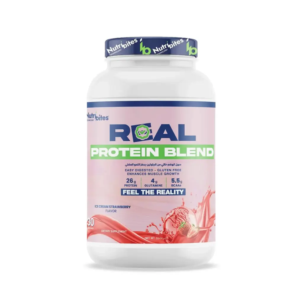 Nutribites Real Protein Blend-960g-30Serv-Ice Cream Strawberry