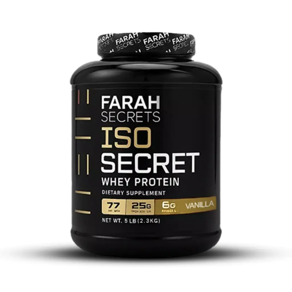 Farah Secrets Iso Secret Whey Protein 77Serv-2.3KG-Vanilla