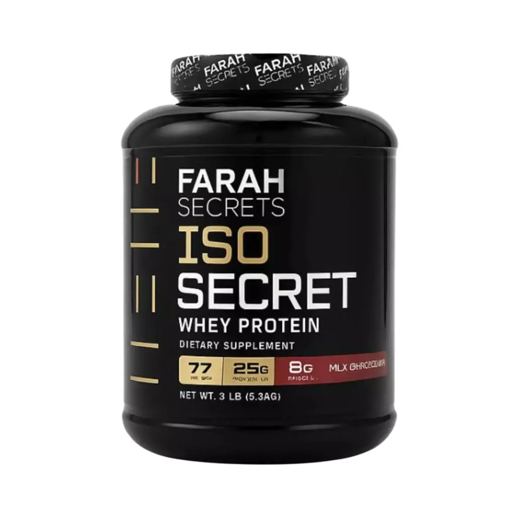 Farah Secrets Iso Secret Whey Protein 77Serv-2.3KG-Strawberry