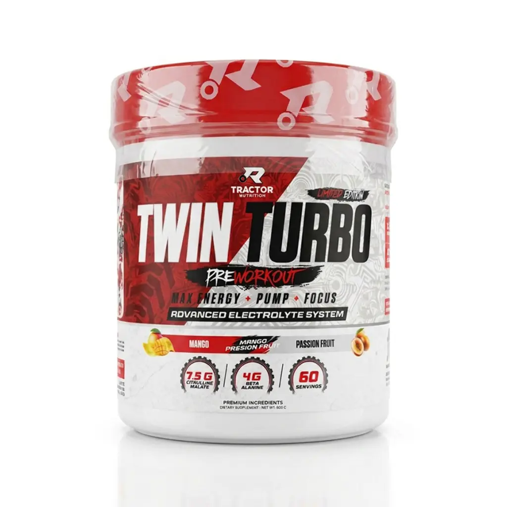 Tractor twin turbo pre-workout-mango-passion fruit-60 servings