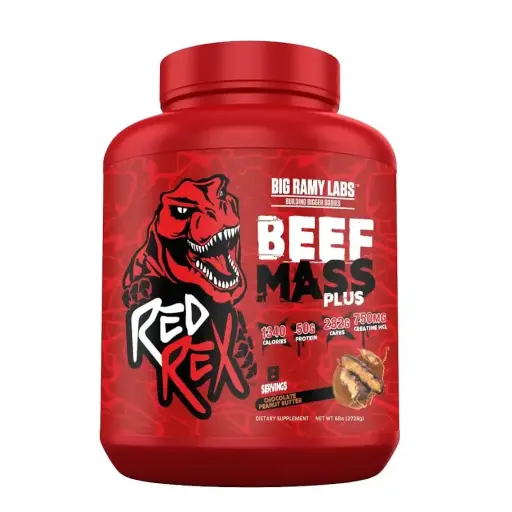 [6223007823180] Big Ramy Labs Red Rex Beef mass plus-2.71KG-8serv.-Choclate Peanut Butter