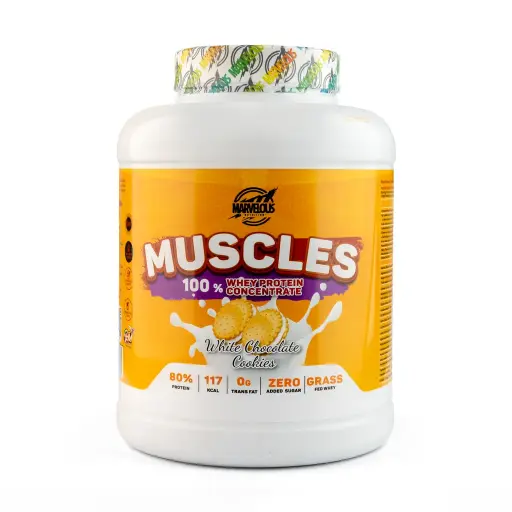 [634240173035] Marvelous Muscles 100% Whey Potein Concentrate-2Kg-67Serv.-Vanilla