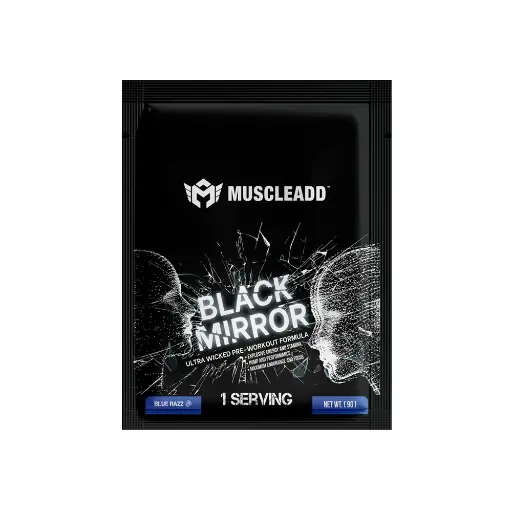 [6223007821261] Muscle Add Black Mirror -9G -1 Serv-Blue Razz