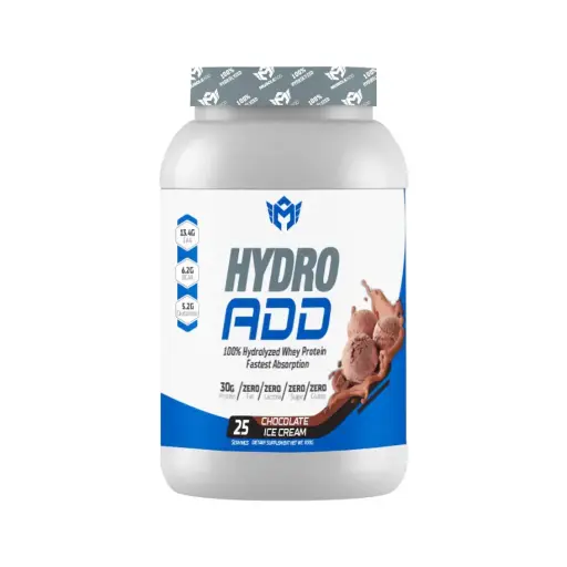 [6223007822312] Muscle Add Hydro Add 100%Hydrolyzed Protein-25Serv-900G- Chocolate Ice Cream