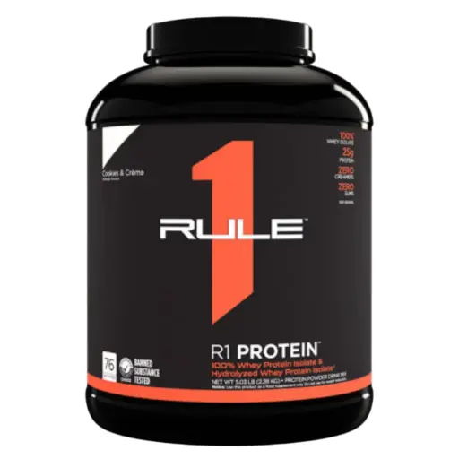 [196671004086] Rule One 100% Whey Protein Isolate&Hydrolyzed Whey Protei Isolate-2.24KG -76Ser - Cookies&Creme