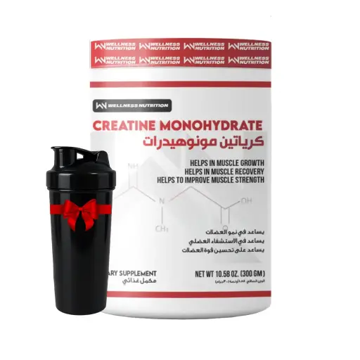 [6224002171016] Wellness Nutrition Creatine Monohydrate-300G-60Serv.-Unflavored