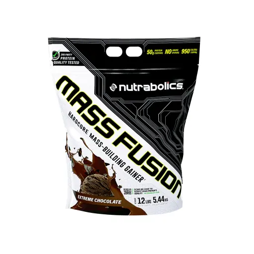 [5283061793] Nutrabolics Mass Fusion Gainer-5.44KG-22Serv.-Extreme Chocolate