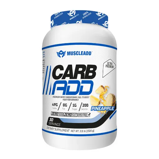 [6223007820455] Muscle Add Carb Add-30Serv.- 1500G-Pineapple