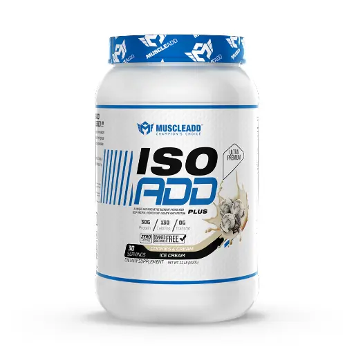 [6223007826686] Muscle Add Iso Add Plus -30Serv.- 1080G-Cookies n' Cream