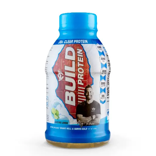 [6223007824576] Muscle Add Liquid Build Protein- 1Serv-330ML-Electric Lemon 