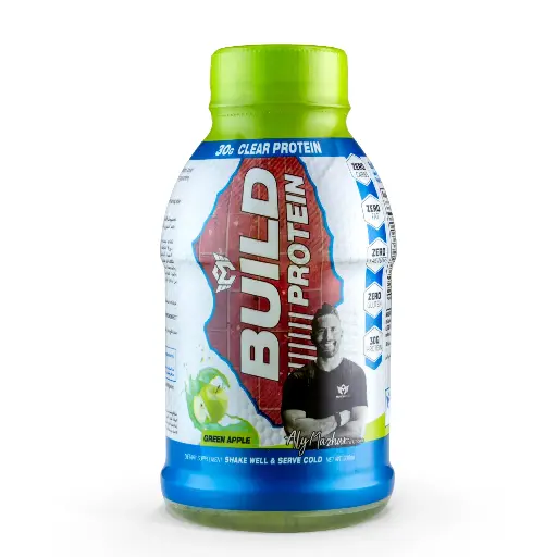 [6223007824583] Muscle Add Liquid Build Protein- 1Serv-330ML- Green Apple 