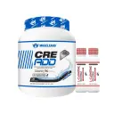 Muscle Add Cre Add-120Serv.- 600G.-Unflavored + 2xWellness Nutrition L-Carnitine 3500MG Extreme Shot Ampoule-2Serv-50Ml-Blueberry 