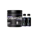 Vanation Creatine Monohydrate-300G-60 Serv.-Unflavored+ 2* Vanation Pre-Workout Pump Shot -1Serv.- 60ml-BlueBerry