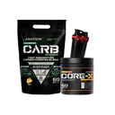 Vanation Carb Matrix With Vitamin C-3Kg-60Serv + Vanation Core-X Creatine+Beta Alanine-300G-60 Serv.-Fruit Punch + Free Shaker